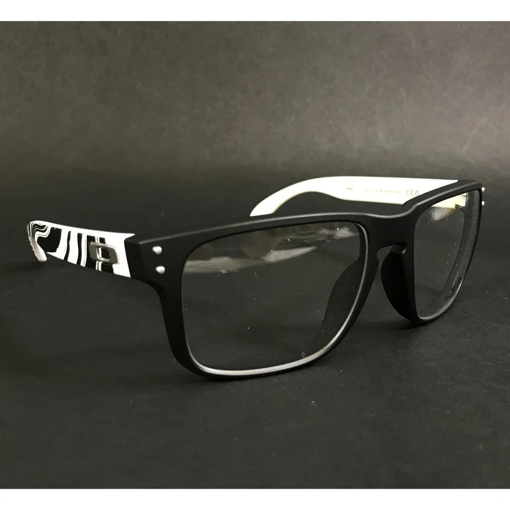 Oakley Eyeglasses Frames Holbrook OX8156-1556 Satin Black White Zebra 56-18-137